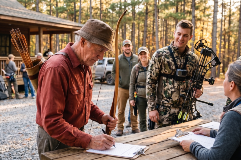 He Smirked, Pointed at the Old Marine’s Bow, and Told Everyone It Belonged in a Museum — But the Entire Range Went Silent the Moment the Scores Lit Up, Because the Gray-Haired Veteran Nobody Thought Could Compete Didn’t Just Beat the Cocky Young Shooter, He Absolutely Humiliated Him With Calm, Old-School Precision, Ice-Cold Focus, and the Kind of Skill That Can Only Be Earned Through Years of Discipline, Leaving the Crowd Staring, the Cameras Rolling, and One Arrogant Bragger Frozen in Shock as the scoreboard exposed the truth: some men don’t need flashy gear or loud talk to prove who they are — they just let their aim, their honor, and their results speak for them.