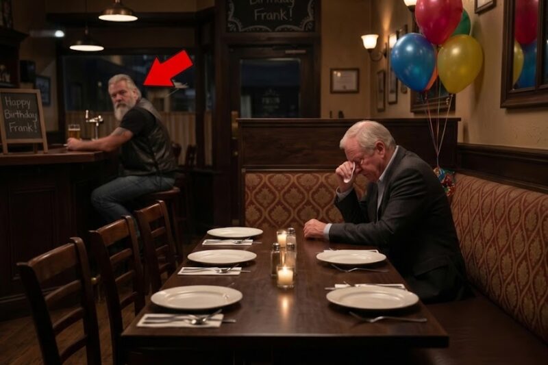 Old Man Was Eating Alone at His Own Birthday Dinner — Biker Heard Him Cancel Reservations For All