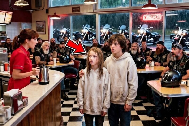 “We Haven’t Eaten Since Yesterday,” Twins Whispered — 100 Bikers Filled the Diner
