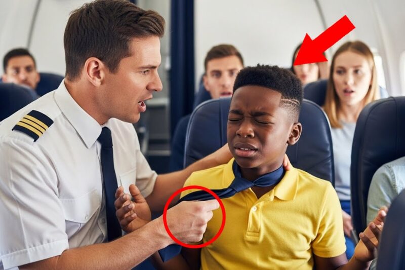 Flight Attendant Tried to Choke a Black Kid — Seconds Later, His Father, a Navy SEAL, Boarded!