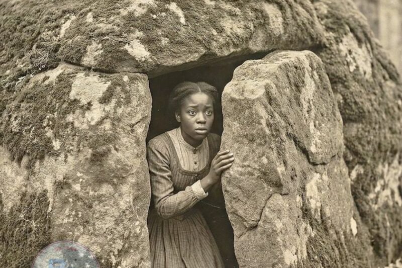 She Made a Large Stone Into a Camouflage From Hunters. This Stone Saved Her Life.