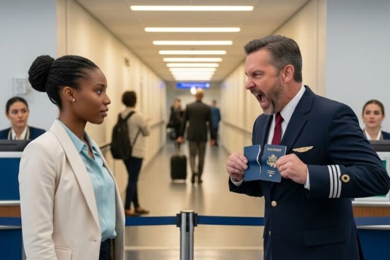 Gate Agent Rips Up Black Girl’s Passport Before 200 Passengers — Unaware She Can Ground His Airline