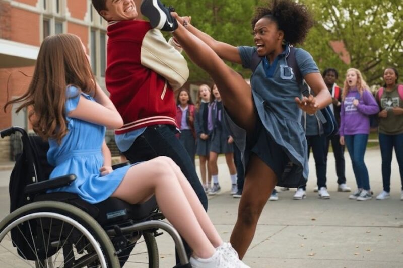 School Bullies Knocked Over a Girl in a Wheelchair—30 Minutes Later, a Black Girl Fought Back 