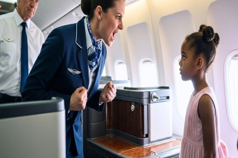 Flight Attendant Slaps Black Girl, 1 Minute Later, $1.05B Insurance Shuts Down! 