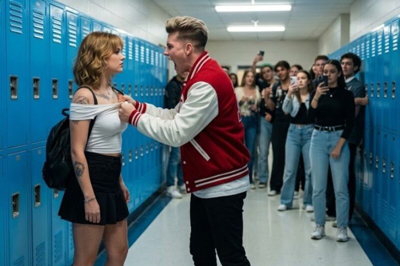 Bully Attacked the New Girl in the School Hallway — Until Her Combat Tattoo Spoke Louder Than Words.