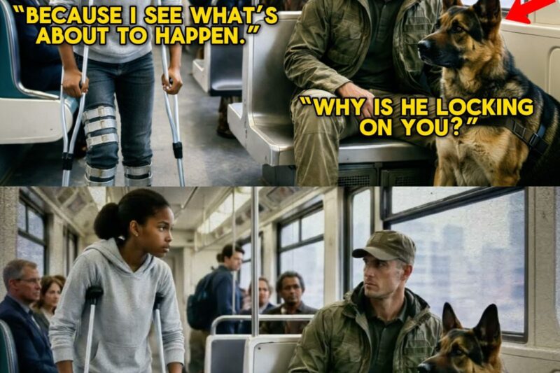 “Is This Seat Taken?” Black Disabled Girl Sat Near a Navy SEAL — His Dog Shifted Into Guard Mode 