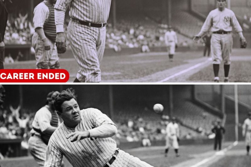 Babe Ruth Hit the Dirt, the Pitcher Laughed – His Next Swing Made History