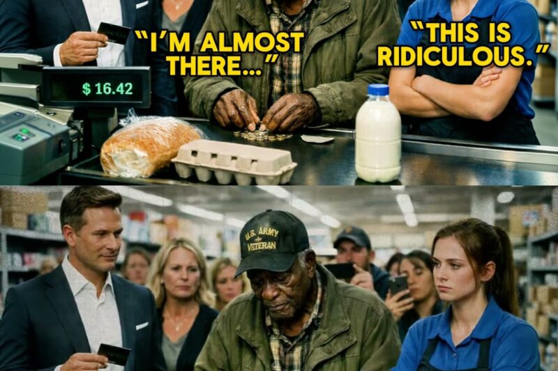 (1) Black Veteran Counted Coins for Bread — What the Billionaire Did Next STUNNED the Entire Store