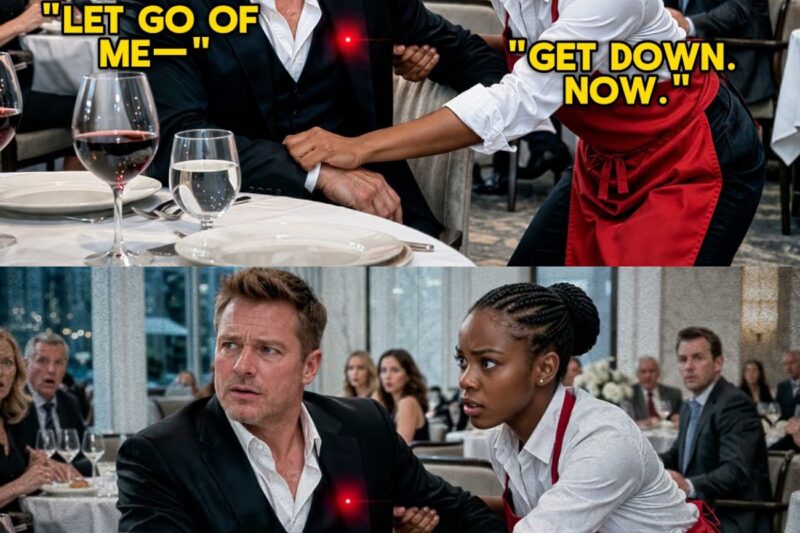 (1) Poor Black Waitress Saw the Red Dot on the Billionaire’s Chest — And Moved First, Saving His Life… 