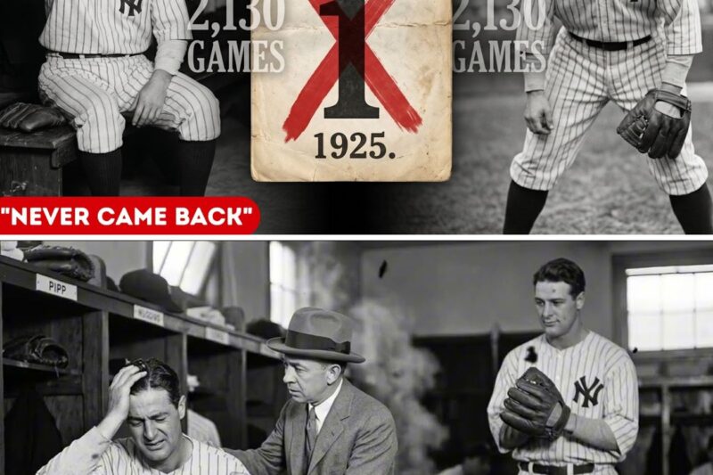 “Wally Pipp Asked For One Day Off — Lou Gehrig Took His Spot For 14 Years”