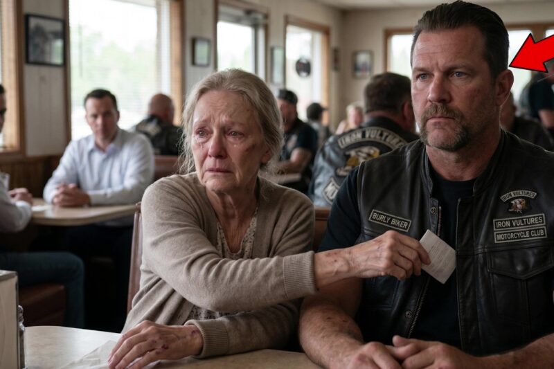 Bruised Old Lady Slipped a Note Into the Biker’s Pocket and Was Gone — What He Found Out BROKE Him
