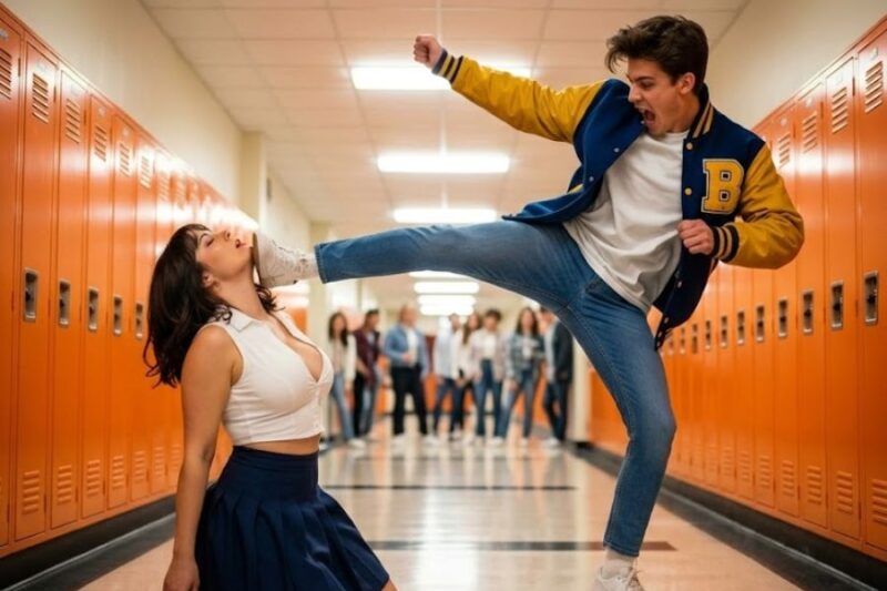 “Bully Kicks the New Girl in the Hallway — Completely Unaware She’s a Black-Belt World Champion”