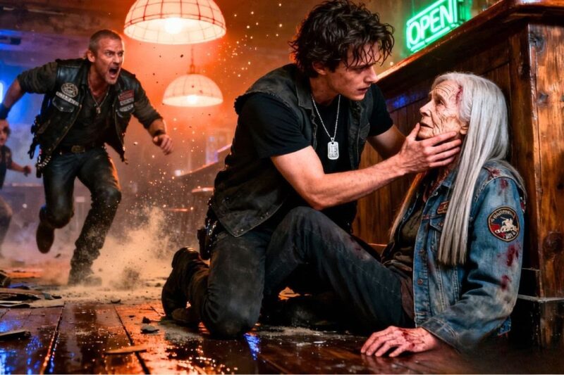 Homeless Boy Saved a Hells Angels Grandma During Bar Chaos — 98 Bikers Wept Outside the Hospital