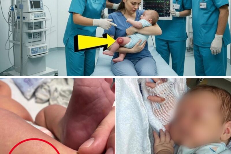 A Mother Noticed a Tiny Red Dot on Her Baby’s Leg — But the Truth Behind It Put the Hospital on Imme