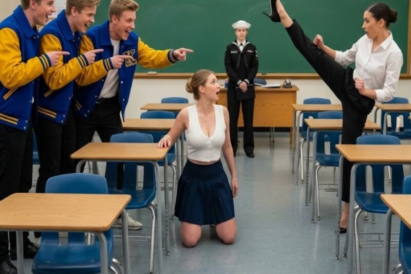 Teacher Kicks the Quiet New Girl for Saying Her Mom Was a Navy SEAL— Then Freezes When She Walks In 