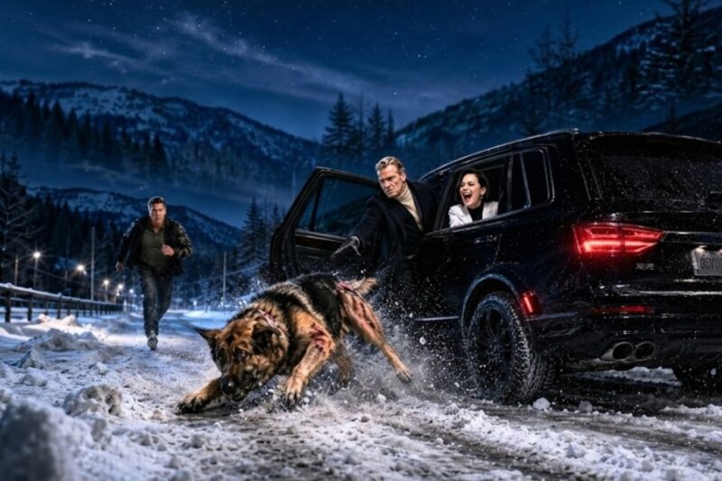 Rich Man Dumped His German Shepherd in the Snow—Big Mistake… The Dog Chose a Homeless Man With a Secret