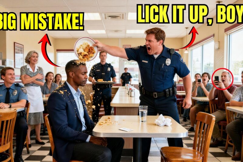 Cop Dumped Black Man’s Lunch on the Diner Floor — His Captain’s Knees Buckle as the Card Slides Over