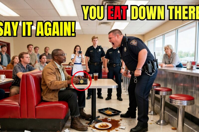 Cocky Cops Dumped Black Man’s Lunch: “Lick It Up” —Froze When They Noticed What Was Under His Napkin