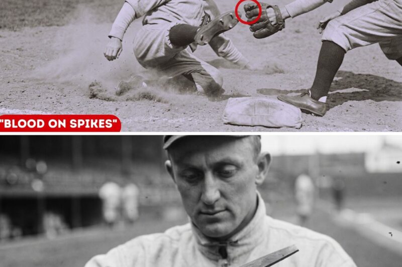 “Ty Cobb Sharpened His Spikes Every Night — Then He Made Players Bleed”