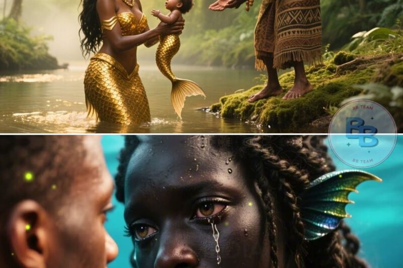 The dying mermaid begged the fisherman to raise her child but on one condition