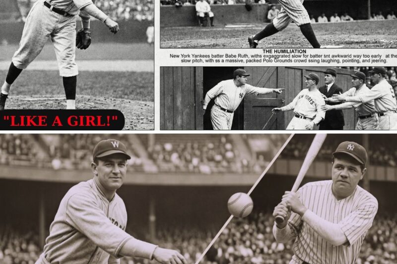 Ruth Couldn’t Hit, Barnes Threw ‘Like Girl’ Slow Pitch — Crowd Laughed — Ruth Stormed Locker Room