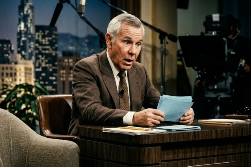 Johnny Carson Was Laughing on Live TV—Then He Looked Off-Camera and Suddenly Went Silent