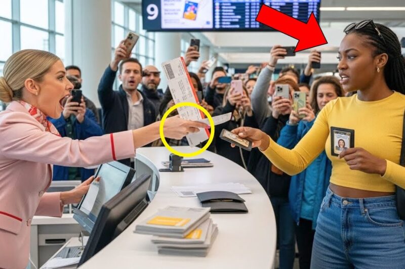 Gate Agent Blocks Black Woman’s Upgrade — She Reveals a Badge That Changes Everything
