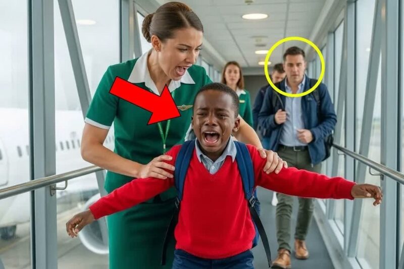 Flight Attendant Throws Black Boy Off Plane for “No Ticket” — She Didn’t Know His Mom Runs TSA