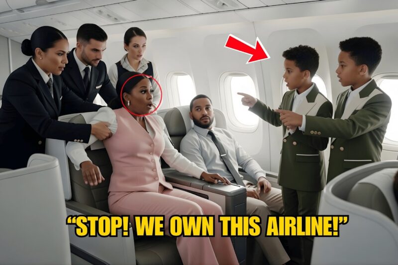 Trillionaire Black Twin Boys Stop Airline Crew from Dragging a Black Woman Off the Plane