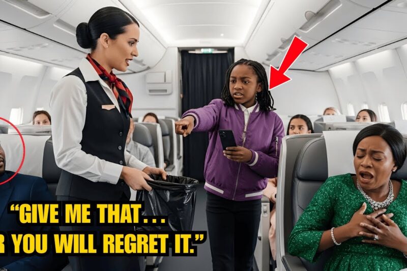8-years old Black Billionaire Girl Forces Flight Attendant to Retrieve Her Mom’s Inhaler from Trash