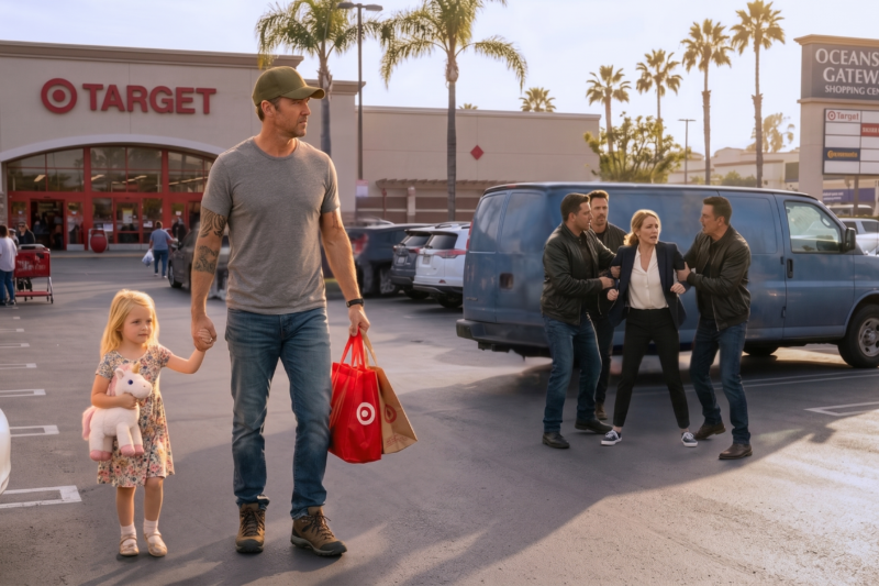“Daddy, Please Help Her,” the Child Cried as Three Men Closed In on a Terrified Woman Outside a Small-Town Diner — But They Never Imagined the Quiet Father Sitting Nearby Was a Retired Navy SEAL Who Had Buried His Past for Years, Until One Plea Pulled Him Back Into Action, Left the Entire Parking Lot Frozen in Disbelief, and Brought a Navy Admiral to His Door the Very Next Morning to Reveal the Secret Mission, the Forgotten Brotherhood, and the Reason This Veteran Was Still Feared by Men Who Knew His Name