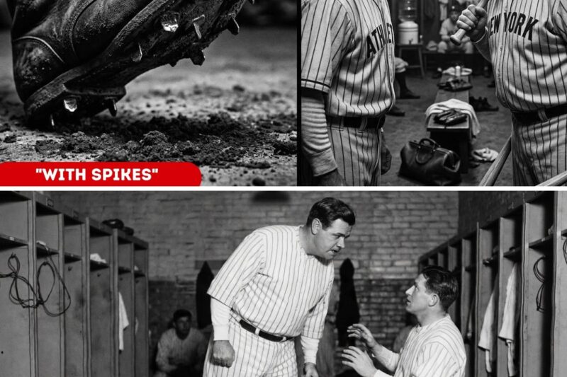 “Yankees Pitcher Was Naked When Babe Ruth Walked In With Spikes — What Happened Next”