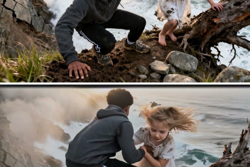Blind Billionaire’s Daughter Left on a Cliff to Die — A Black Boy Heard Her Cries and Came Running 