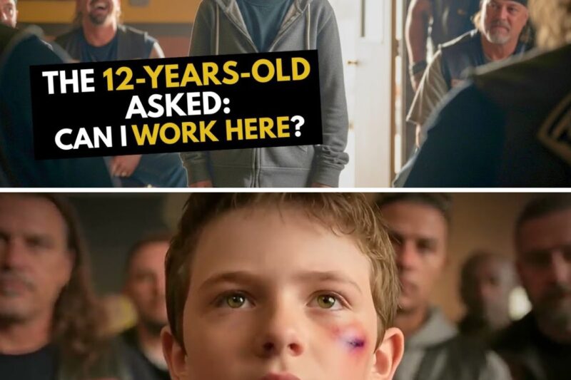 Boy With Bruised Face Asked Bikers ‘Can I Work Here?’ — What Happened Next Shook the Whole Town