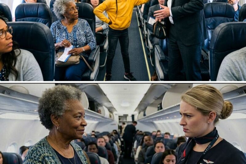 “Fearless Little Girl Confronts Passenger Who Humiliates Elderly Black Woman in First Class for Taking Her Seat — What Happens Next Stuns Everyone”