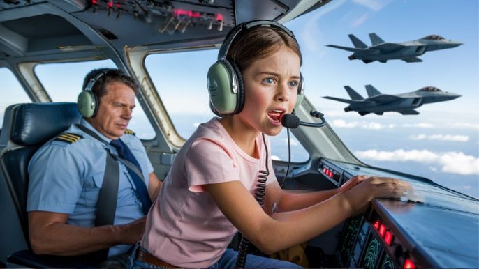 “At 9,000 Meters the Engines Failed — Until the F-22s Heard a Kid’s Call Sign.”