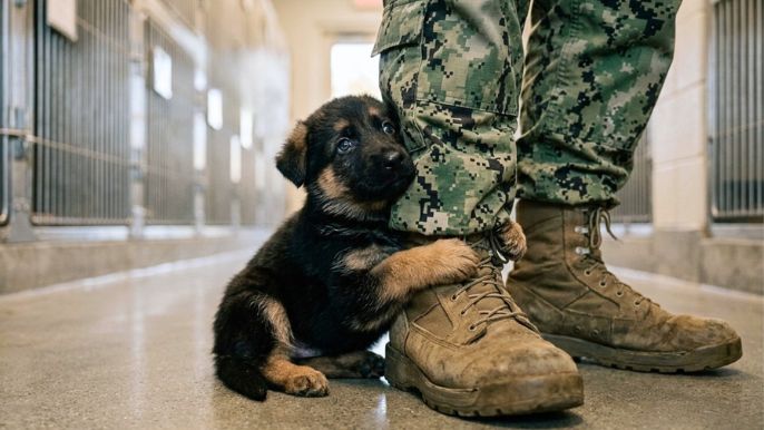 The Shelter Puppy Chose the “Wrong” Navy SEAL… Until He Understood Why