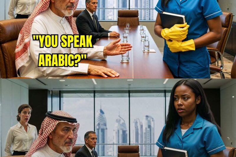 Furious Arab Billionaire Was Leaving—Until the Black Janitor Spoke Fluent Arabic and He Froze 