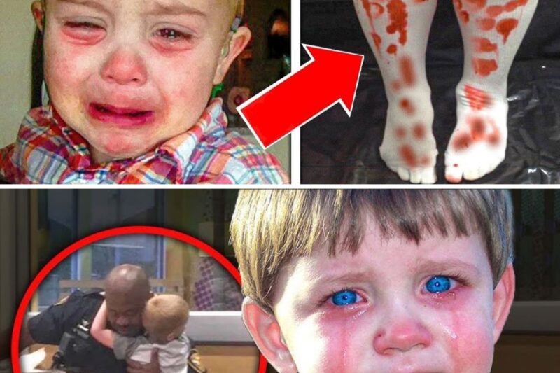 Cop Spots Child Wearing Bloody Socks, What He Discovers Next Is Shocking