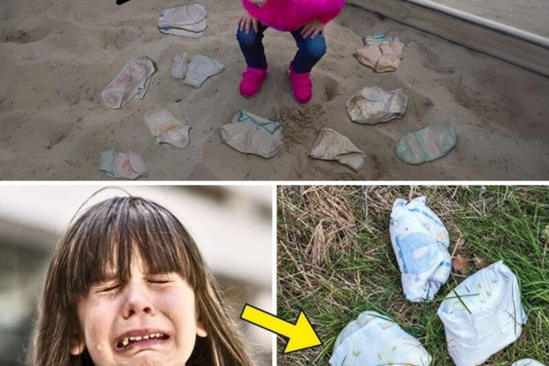Girl Ditches Used Diapers Behind School Every Day, Parents Bursts Into Tears When Realizing Why