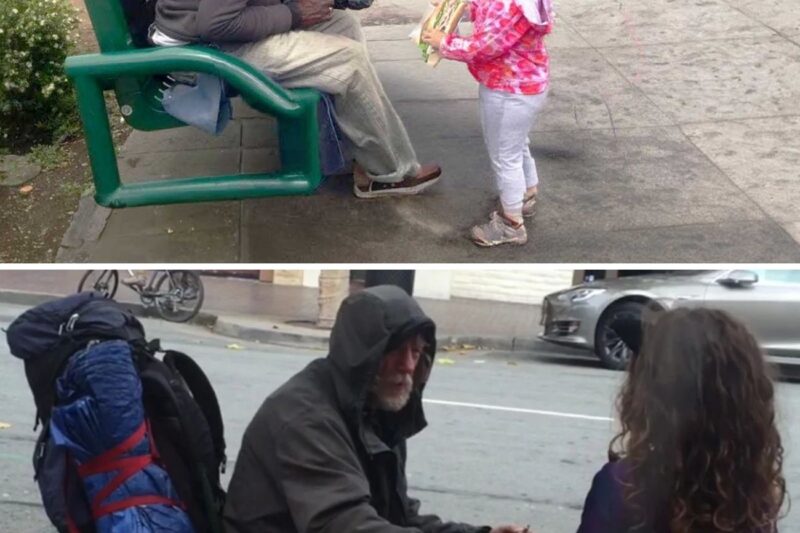 Girl Gives Her Sandwich To A Homeless Man. The Next Day, Cops Knock On The Door