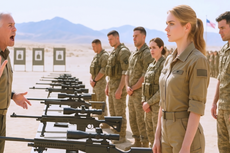 The General Scanned the Line and Barked, “Any Snipers?” — After 13 Elite Shooters Missed Every Shot and the Crowd Started Smirking, One Quiet Woman Stepped Forward, Raised the Rifle, and Hit a Target 4,000 Meters Away So Perfectly That the Entire Range Fell Silent; What Happened in That Split Second Left Battle-Hardened Soldiers Frozen, Officers Rechecking Their Scopes, and the General Himself Staring in Total Disbelief, Because No One Expected the Soft-Spoken Woman Everyone Overlooked to Pull Off the Impossible With One Calm Trigger Pull — and the real reason she could make a shot like that was even more shocking than the moment that made every doubter regret laughing at her