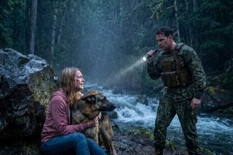 A Woman Fled in the Storm With a German Shepherd, Then a Navy SEAL Found Them 
