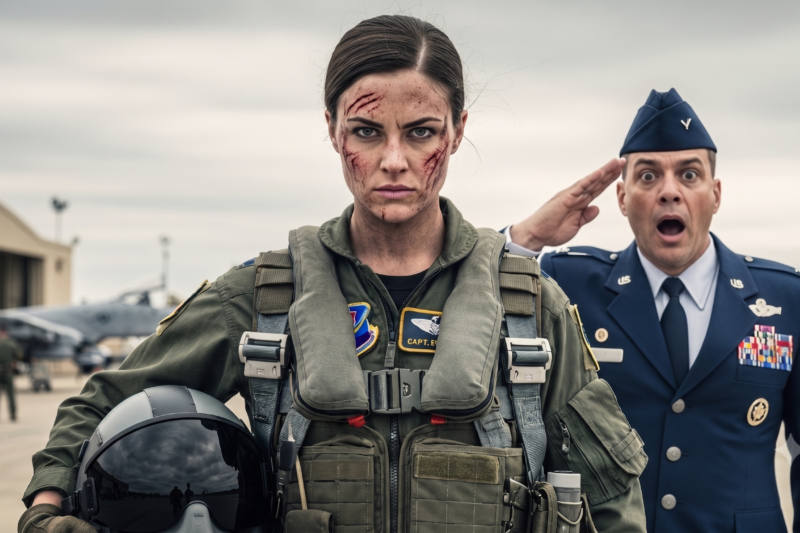 540 Marines were written off as lost, trapped beyond the line with no rescue window, no backup, and no hope — until one female pilot heard their final distress call, ignored every command to turn back, and flew straight into the impossible. While commanders argued over protocol and the clock ran out, she pushed her aircraft past its limits, risking her career, her wings, and her life for men she had never met. But when the battalion saw her call sign appear through the storm, they realized the military legend everyone dismissed had come to bring them home.