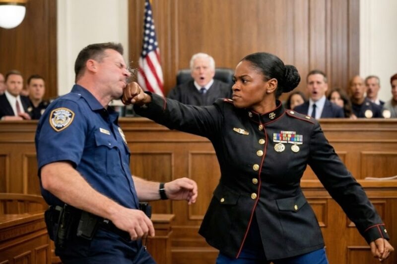 A Racist Cop Thought His Badge Made Him Untouchable—Until He Slapped the Wrong Female Marine