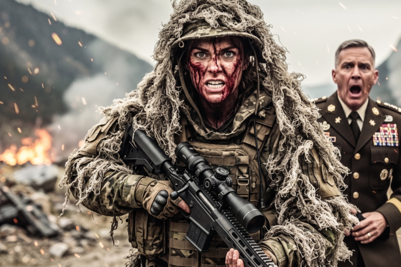 SEALs Froze When the Radio Crackled, “Enemies at 3,000 Meters,” and the Fog Swallowed Their Last Hope — Then a Silent Female Sniper Rose from the Gray Mist, Rifle in Hand, Ignoring Every Order, Every Doubt, and Every Impossible Distance, Until the Battlefield Went Quiet and the Men Who Thought They Were Surrounded Realized She Had Seen the Threat Long Before Anyone Else Could Breathe a Warning