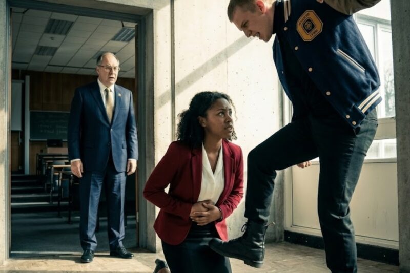 Bully Kicks Young Black Female Professor — Unaware of the Change