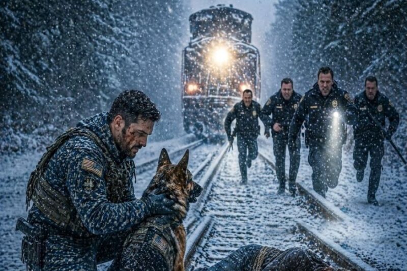 Corrupt Cops Tried to Erase Her with a Train—Not Knowing a Navy SEAL and His K9 Saw Everything 