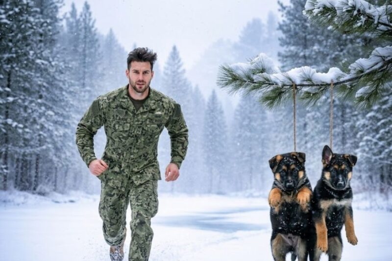 Ex-Navy SEAL Found Two Puppies Hanging in the Snow — What He Did Next Changed Them Forever 