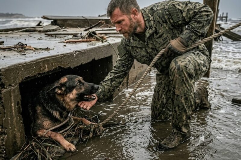 A German Shepherd Was Drowning at Cape Fear—Then a Navy SEAL Pulled Him Out and Found the Truth